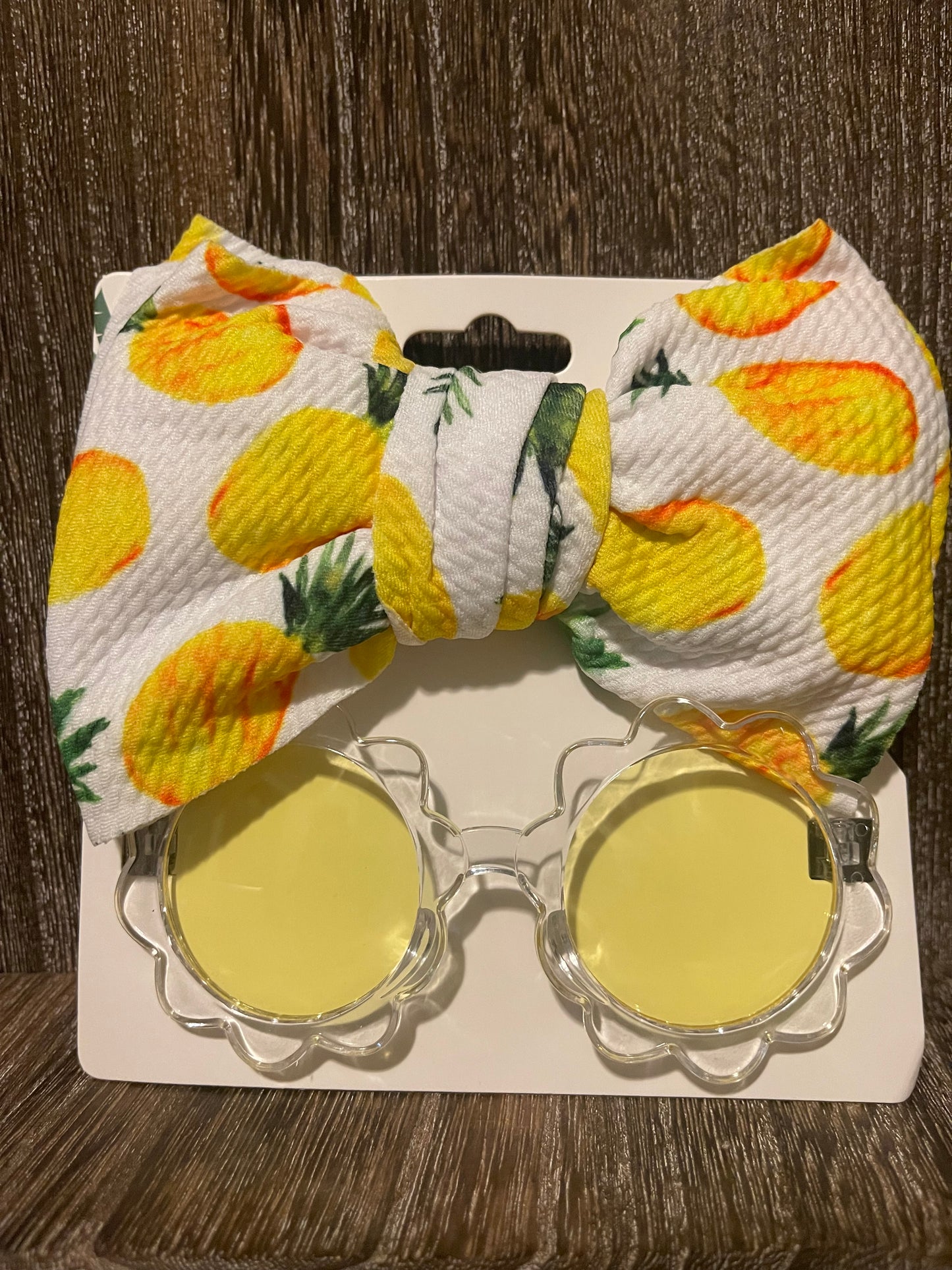 Girls hair Bow with matching glasses