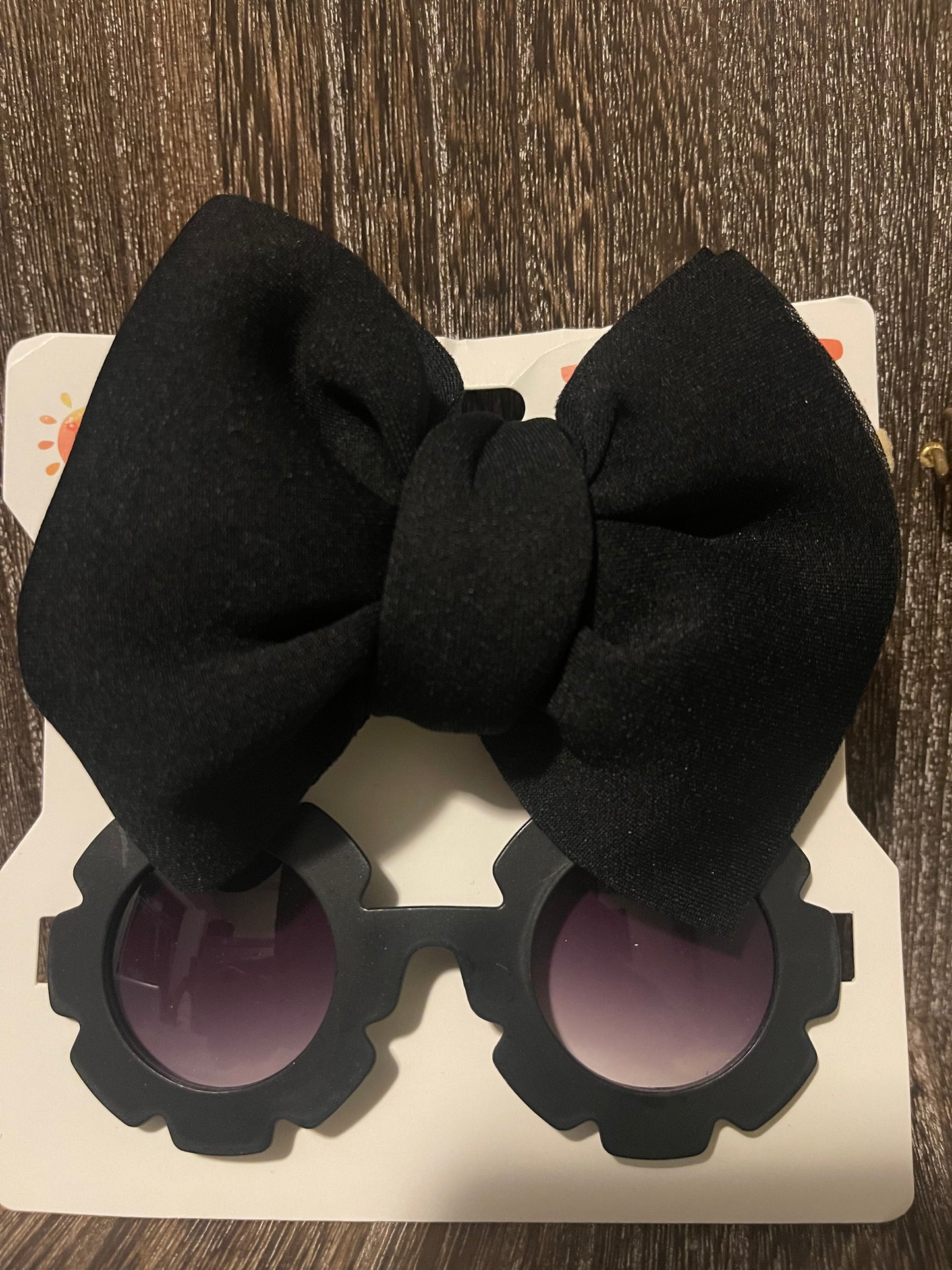 Girls hair Bow with matching glasses