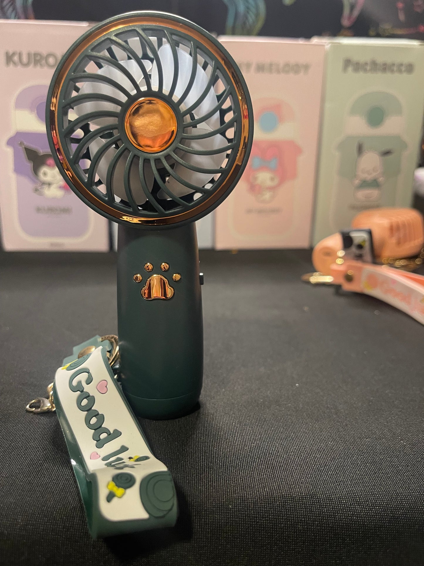 Mini key chain chargeable fans