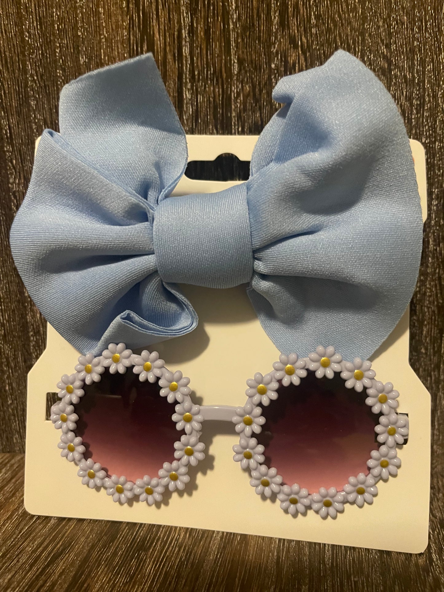 Girls hair Bow with matching glasses