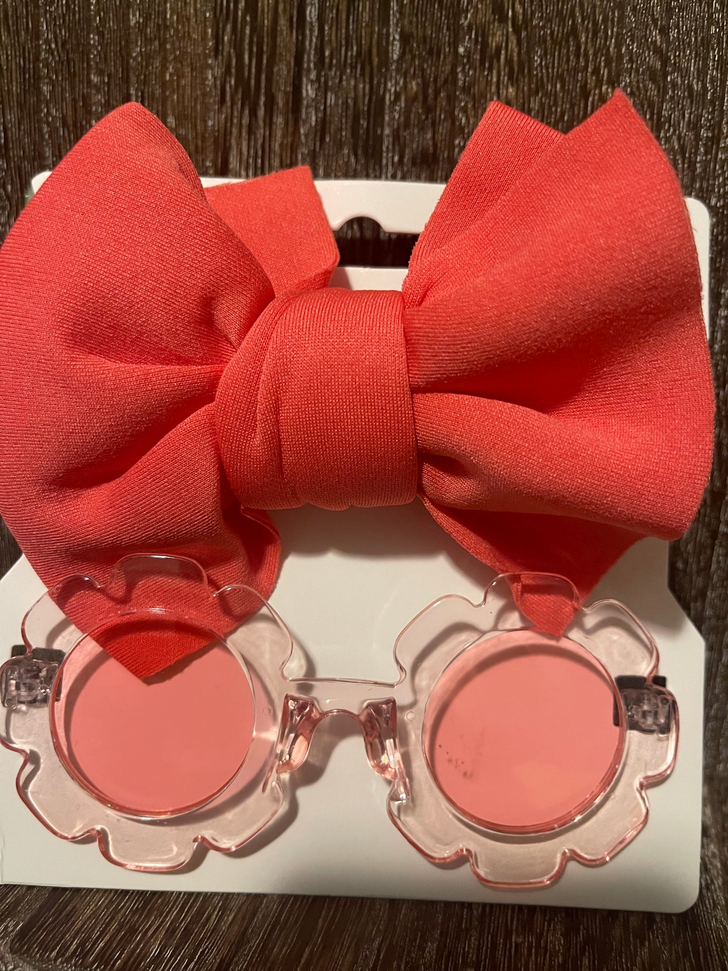 Girls hair Bow with matching glasses